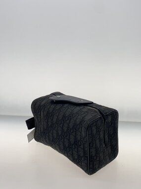 Dior Canvas Christian Oblique Black Clutch  Bag Black